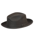 Artisanal Hand Painted Hat Suede Black 603820