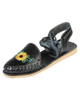 Mexican Artisanal Sandals Leather Black 603919