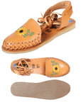 Mexican Artisanal Sandals Leather Tan 603920