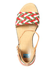 Mexican Artisanal Sandals Leather Tricolor 603941