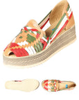 Mexican Artisanal Sandals Leather Tricolor 603942