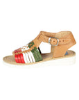 Artisanal Mexican Sandals Leather Tricolor 603943