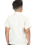 Mexican Artisanal Embroidered Shirt 100% Cotton Beige 603979