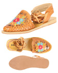 Mexican Artisanal Sandals Leather Honey 604020