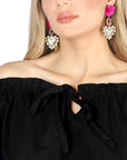 Artisanal Embroidered Blouse 100% Cotton Black 604050