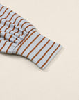 Stripe Colorblock Bishop Sleeve Top