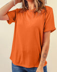 Plain Crew Neck Tee