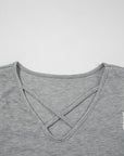 Lace Patchwork V-Neck Tank Top