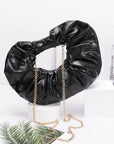 Metallic Hobo Bag W/Chain