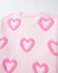 Heart Bubble Baggy Sweater
