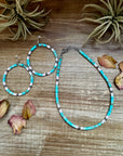 Turquoise Variscite & Pink Conch Choker – Exclusive Bijoux FAB Design