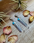 Feather Pendant – Kingman Turquoise & Sterling Silver