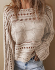 Emma Cable Knit Cropped Sweater