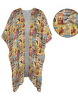 Vintage Rodeo Poster Duster Kimono Coverup Women's Long Cover Up