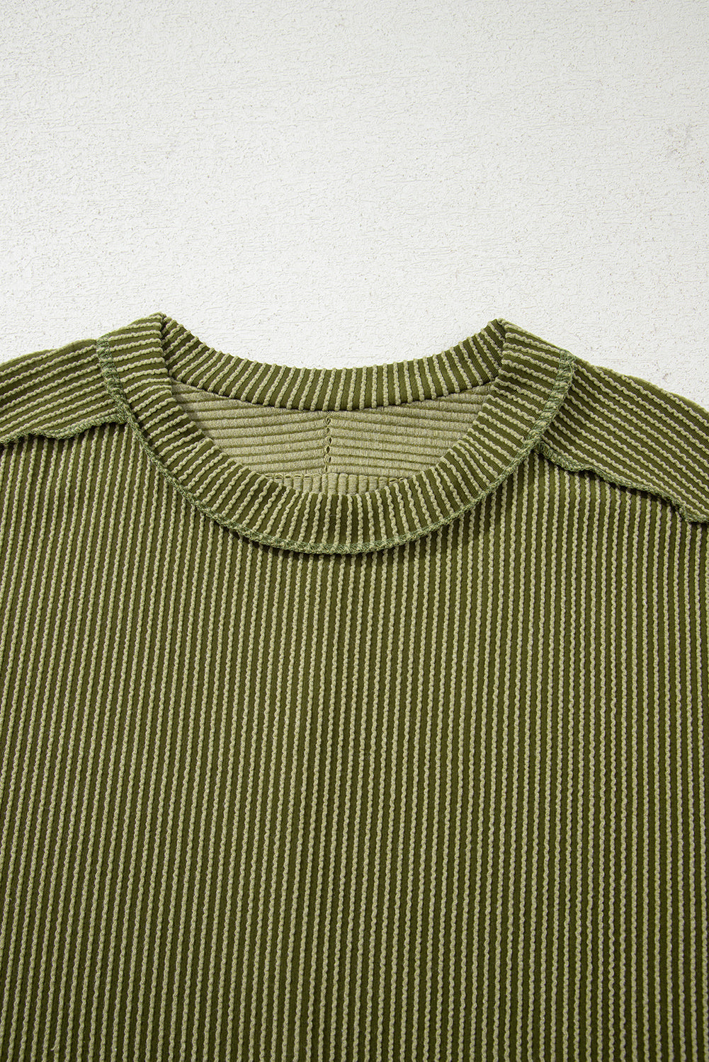 Corded Knit Short Sleeve T-Shirt
