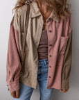Abigail Block Chest Corduroy Shacket