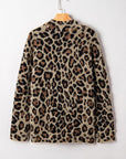 Leopard Open-Front Cardigan