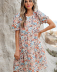 Aliana Bohemian Floral Mini Dress