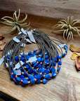 Sterling Silver & Spiny Oyster Choker with Lapis – Summer Necklace