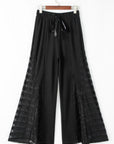Wide Leg Black Lace Pants