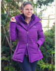 Purple Duck Down Riding Jacket