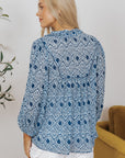 Elora Frilled V Neck Loose Fit Blouse