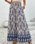 Giovanna Boho Pattern High Waist Wide Leg Loose Pants