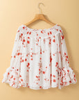 Catalina Off Shoulder Ruffled Sleeve Blouse