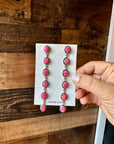 Pink Opal Dangle Earrings