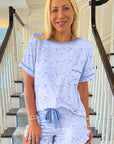 Bow Tee and Shorts Lounge Set