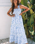 Lily Floral Smocked Tiered Maxi Dress