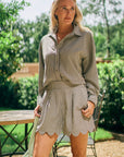 MASON'S DAUGHTER | Margot Short, Black & Ivory Gingham