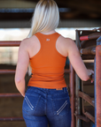 RIBBED ALL-IN-ONE TANK | RUST