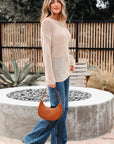 Hadley Crochet Hollow-out Sweater