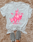 Pink Bull Rider TEE, CREWNECK or QUARTER ZIP