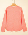 Emery Floral Patchwork V Neck Long Sleeve Top