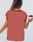 Annika Stripe Round Neck Tank Top