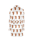 Highland Cow Women's Western Bath Robe
