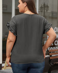 Paulina Ruffled Short Sleeve Plus Size Top
