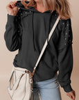 Sofia Stud Raglan Sleeve Hoodie