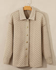 Celeste Quilted Puffer Buttoned Shacket