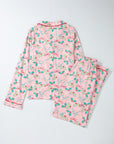 Christmas Holly Top and Shorts Pajama Set
