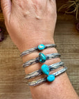 Turquoise Cuff Bracelet – Sterling Silver