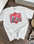DP & Turquoise TEE or CREWNECK