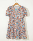 Aliana Bohemian Floral Mini Dress