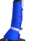 Medium Hilason Western Horse Tack 4 In 1 Horse Leg Combo Boots Blue