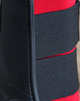 Large Hilason Western Horse Tack Protective Pvc Ankle Leg Boot Red & Black