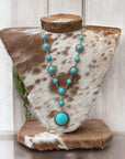 Deluxe Tan cowhide necklace display