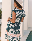 Louise Floral Ruffle Sleeve Dress