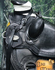 Western Horse Wade Saddle American Leather Ranch Roping Black